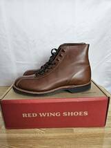 REDWING/レッドウィング/アウティングブーツ ティークフェザーストーン/US8.5/26.5cm/ブラウン/USA製/レザー/8826/693_画像1