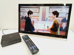 【K】Panasonic パナソニック モニター UN-19F6D チューナー UN-E6S リモコン付 【K】0110-211（10）