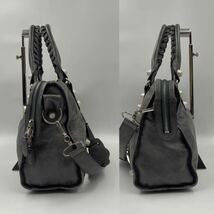 1円●美品 付属品付き●BALENCIAGA バレンシアガ 173084ザ・ジャイアントシティ レザー 2way ショルダーバッグ ハンドバッグ グレー系 _画像5