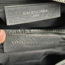 1円 BALENCIAGA バレンシアガ ジャイアント ミニシティ City 2way ハンドバッグ ショルダーバッグ 斜めがけ レザー グレー 519938_画像8