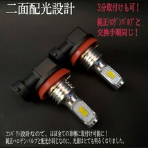 車検対応 イエロー 黄色　スバル レガシィ BR BN BS9 BM H24.5〜 フォグランプ用 H16 H11 LED　バルブ 2個セット_画像4