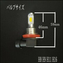 車検対応 イエロー 黄色　スズキ エブリィワゴン DA17W H27.2～ フォグランプ用 H16 LED　バルブ 2個セット_画像5