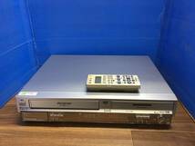 パナソニック VHS一体型DVDレコーダーDMR-E75V　純正リモコン付　中古品282_画像1