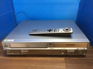 パナソニック VHS/DVD/HDDレコーダー DMR-E250V 純正リモコン付　現状中古品455