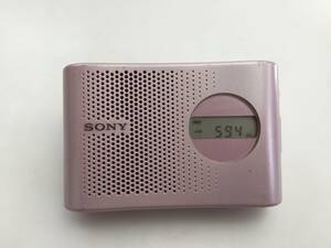 SONY ソニー AM/FM 2バンド ポータブルラジオ ICF-M55　中古品575