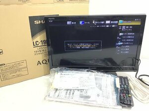 SHARP　シャープ　AQUOS　19インチ　液晶テレビ　LC-19K20-B　●動作品●【同梱不可家電類/売り切り/01-64】