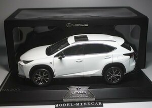 ▲入手困難！LEXUS特注 1/18 レクサス NX NX200T SUV 白 金属製！全開閉！