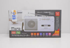 ☆未使用品☆AudioComm ラジオカセットレコーダー RCS-331Z AM/FM オーム電機 ラジカセ