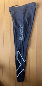 2xu ツー・タイムズ・ユー MCS ラン コンプレッションタイツ ブラック シルバー ランニング ジョギング Mサイズ