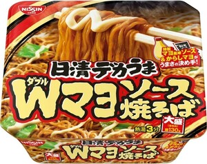 ○ 日清食品 デカうま Wマヨ ソース焼そば 153g × 12個