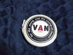 VAN JAC 　丸VAN レザーコインケース小銭入れ　　ホワイト　新品未使用　　　　　アイビー　トラディショナル