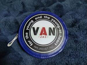 VAN JAC 　丸VAN レザーコインケース小銭入れ　　サックス　新品未使用　　　　　アイビー　トラディショナル