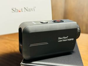 【新品同様！】 Shot Navi ショットナビ ゴルフ レーザー距離測定器 LaserSniper nano 超軽量 6倍ズーム 1000y 高低差 レーザー距離計測器