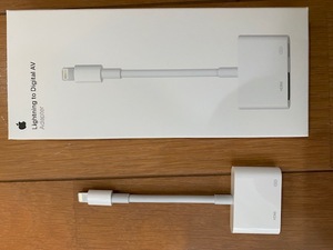 Apple純正 Lightning to Digital AV Adapter HDMI変換ケーブル MD826AM/A A1438