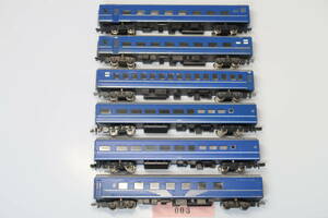 40128-003【客車（発送：ゆうパケットプラス 410円、他）】KATO 24系（6両）【中古品】