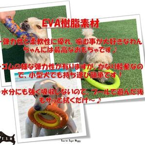 ２点セット 犬用 EVA リングフリスビー（S＆L・マーブル） 噛むおもちゃ 犬の画像4