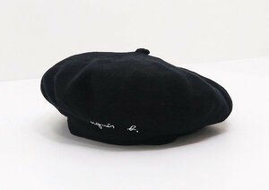 ◇【agnes b アニエスベー】コットンベレー 子供用 帽子 ブラック
