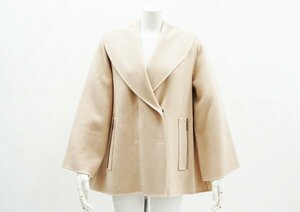 ◆美品【FOXEY BOUTIQUE フォクシーブティック】カシミヤコート 37321 アンティークベージュ 40