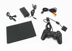 ○【SONY ソニー】PS2本体 SCPH-77000 チャコールブラック