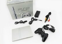 ○【SONY ソニー】PS2本体 SCPH-75000 サテンシルバー_画像1