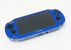 ○【SONY ソニー】PS Vita Wi-Fiモデル + メモリーカード4GB PCH-1000 サファイアブルー