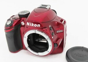 ◇【Nikon ニコン】D3200 ボディ デジタル一眼カメラ レッド