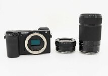 ◇美品【SONY ソニー】α6400 ダブルズームレンズキット シャッター回数：956回 ILCE-6400Y ミラーレス一眼カメラ ブラック_画像1