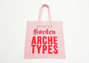 ◇美品【GUCCI グッチ】Garden ARCHETYPES展 トートバッグ ピンク
