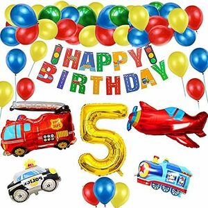 誕生日 飾り付け 数字 バルーン 男の子 誕生日 バルーン 車 バースデー 飾り Happy Birthday 風船 装飾 車 男