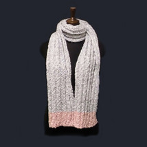 ★SALE★Hollister/ホリスター★ラメ入りリブマフラー (Grey/Pink)_画像1