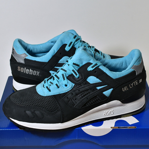 28cm Solebox x ASICS Gel-Lyte III 3 Blue Carpenter Bee H61NK-9090 US10