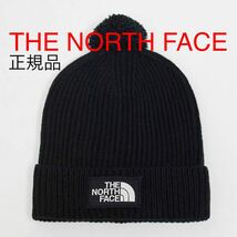 THE NORTH FACE メンズ レディース ノースフェイス ニット帽 LOGOロゴボックス ポンポン ビーニー ブラック ホワイト 正規品_画像1