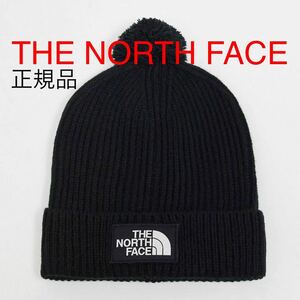 THE NORTH FACE メンズ レディース ノースフェイス ニット帽 LOGOロゴボックス ポンポン ビーニー ブラック ホワイト 正規品