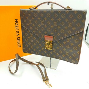 ★鍵完品★ LOUIS VUITTON ルイヴィトン ポルトドキュマン 2way ビジネスハンドバッグ ショルダー ブリーフケース モノグラム A4収納可能