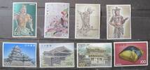 記念切手　未使用　’76 第2次国宝シリーズから 　100円 　8種完_画像1