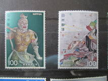 記念切手　未使用　’76 第2次国宝シリーズから 　100円 　8種完_画像2