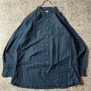 【グッドレギュラー】オーバーサイズ　BDギンガムチェック　L/Sビッグシャツ　3XLサイズ 古着　長袖シャツ 