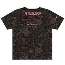バンドリ! Poppin'Party フルグラフィックtシャツ アニメフルグラフィックtシャツ XLsize_画像3