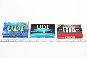 ※ 新品未使用 SONY ソニー Maxell マクセル カセットテープ 4本 UD1-150J 往復150分 UD1-120G 往復120分 C-90HF 往復90分 c0048