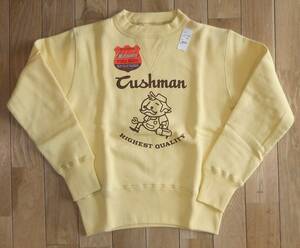 新品★CUSHMAN クッシュマン「SWEAT SHIRT 」スウェットシャツ Sサイズ：レモンイエロー ¥15,400