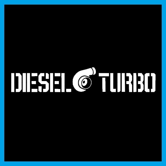 匿名配送 2枚セット ディーゼルターボ カッティングステッカー デカール DIESEL TURBO