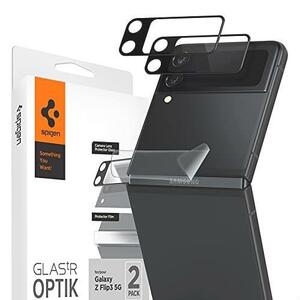 ★注目★ Spigen 保護フィルム Galaxy Z Flip 3 対応 4枚セット カメラ用のカメラフィルム 2枚と ヒンジ用 保護フィルム2枚 売り切れ御免