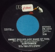 ☆7inch EP★US盤●EURYTHMICS/ユーリズミックス「Sweet Dreams (Are Made Of This)/スウィート・ドリームス」80s名曲!●_画像2