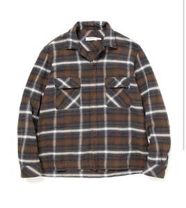 【nonnative】WORKER L/S SHIRT COTTON TWILL OMBRE PLAID BROWN/2 ノンネイティブ ネルシャツ 