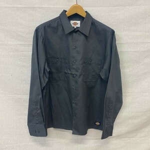 ◆美品◆ Dickies ディッキーズ 長袖シャツ Lサイズ シンプル シャツ グレー系 mc01063155