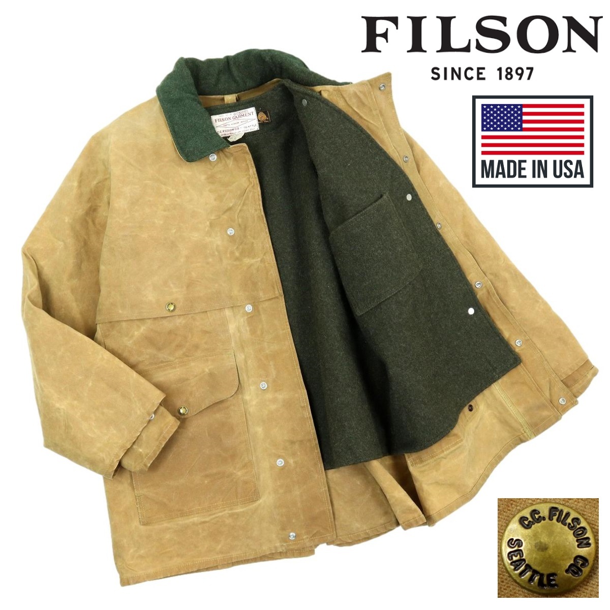 2024年最新】Yahoo!オークション -filson フィルソン ジャケットの中古