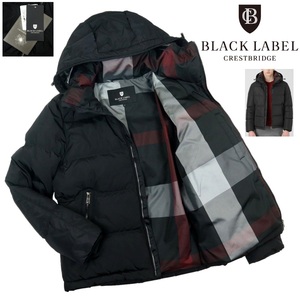 [B2802][ new goods ]BLACK LABEL CRESTBRIDGE Black Label k rest Bridge big scale k rest Bridge check down jacket 