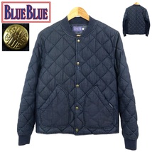 【B2811】【美品】BLUEBLUE ブルーブルー 聖林公司 キルティングジャケット デニムジャケット ブルゾン インディゴ サイズ2 _画像1