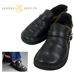 【S3116】【定価37,400円】AURORA SHOES オーロラシューズ ミドルイングリッシュ レザーシューズ レザーサンダル レディース サイズ71/2