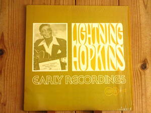 US盤 / ライトニンホプキンス / Lightning Hopkins / Early Recordings / Arhoolie Records / R-2007 / シュリンク付